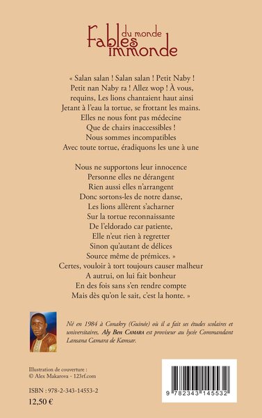 Fables du monde immonde (9782343145532-back-cover)