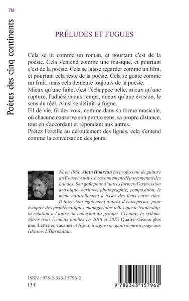 Préludes et Fugues (9782343157962-back-cover)