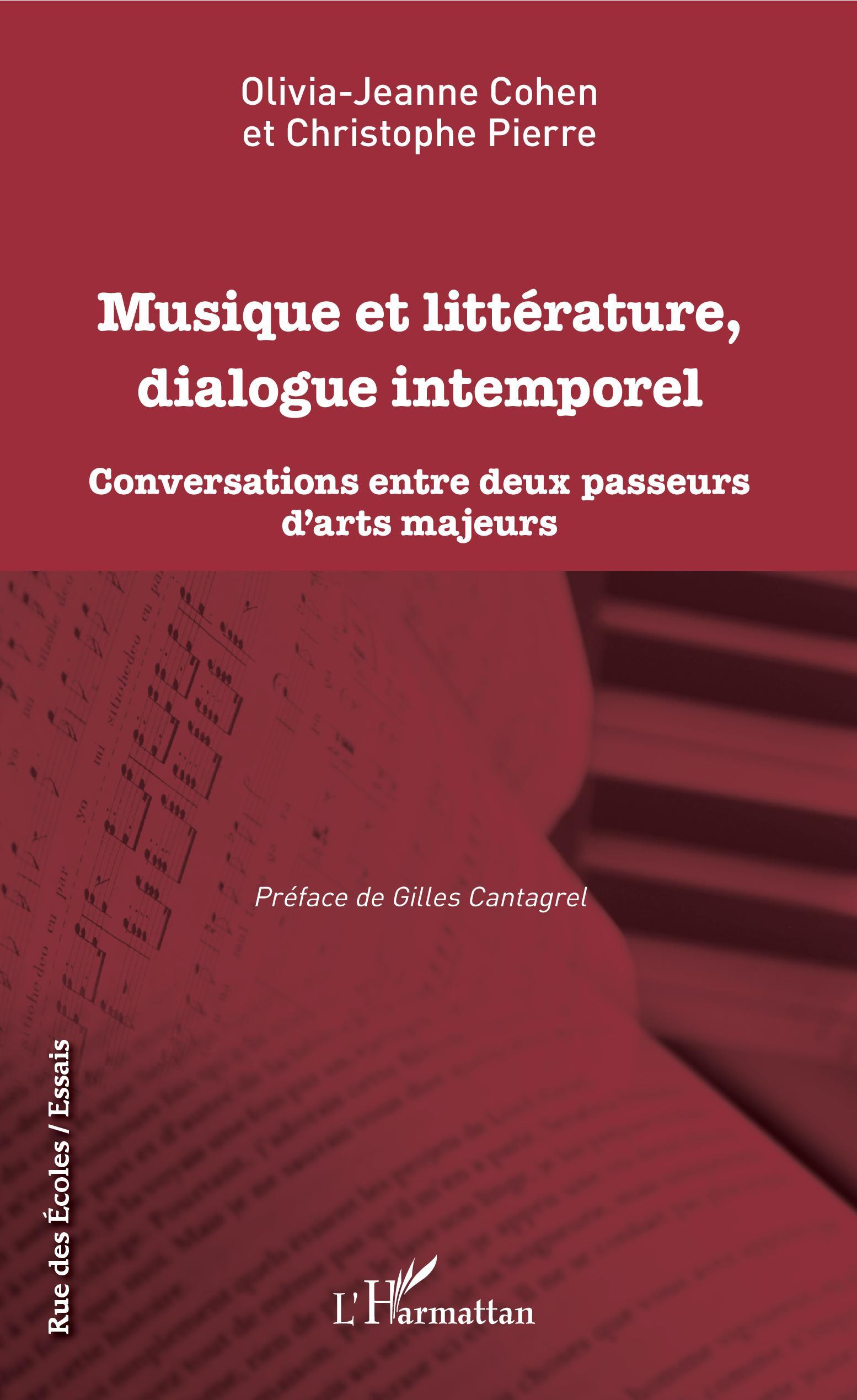 Musique et littérature, dialogue intemporel (9782343195360-front-cover)