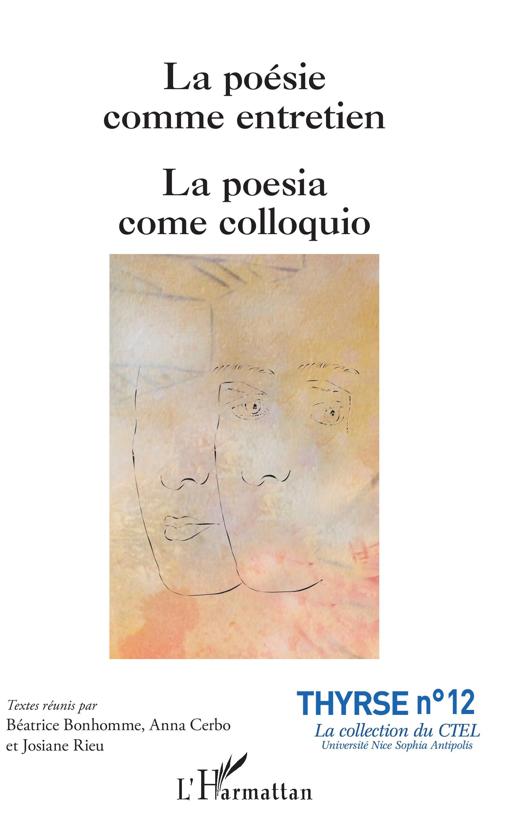 La poésie comme entretien, La poesia come colloquio (9782343146744-front-cover)