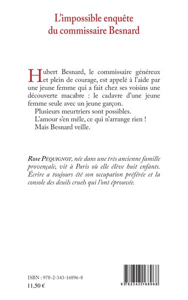 L'impossible enquête du commissaire Besnard, Roman (9782343168968-back-cover)