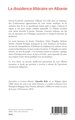 La dissidence littéraire en Albanie, Une anthologie critique (9782343197524-back-cover)