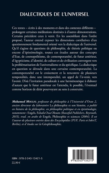 Dialectiques de l'universel (9782343134215-back-cover)