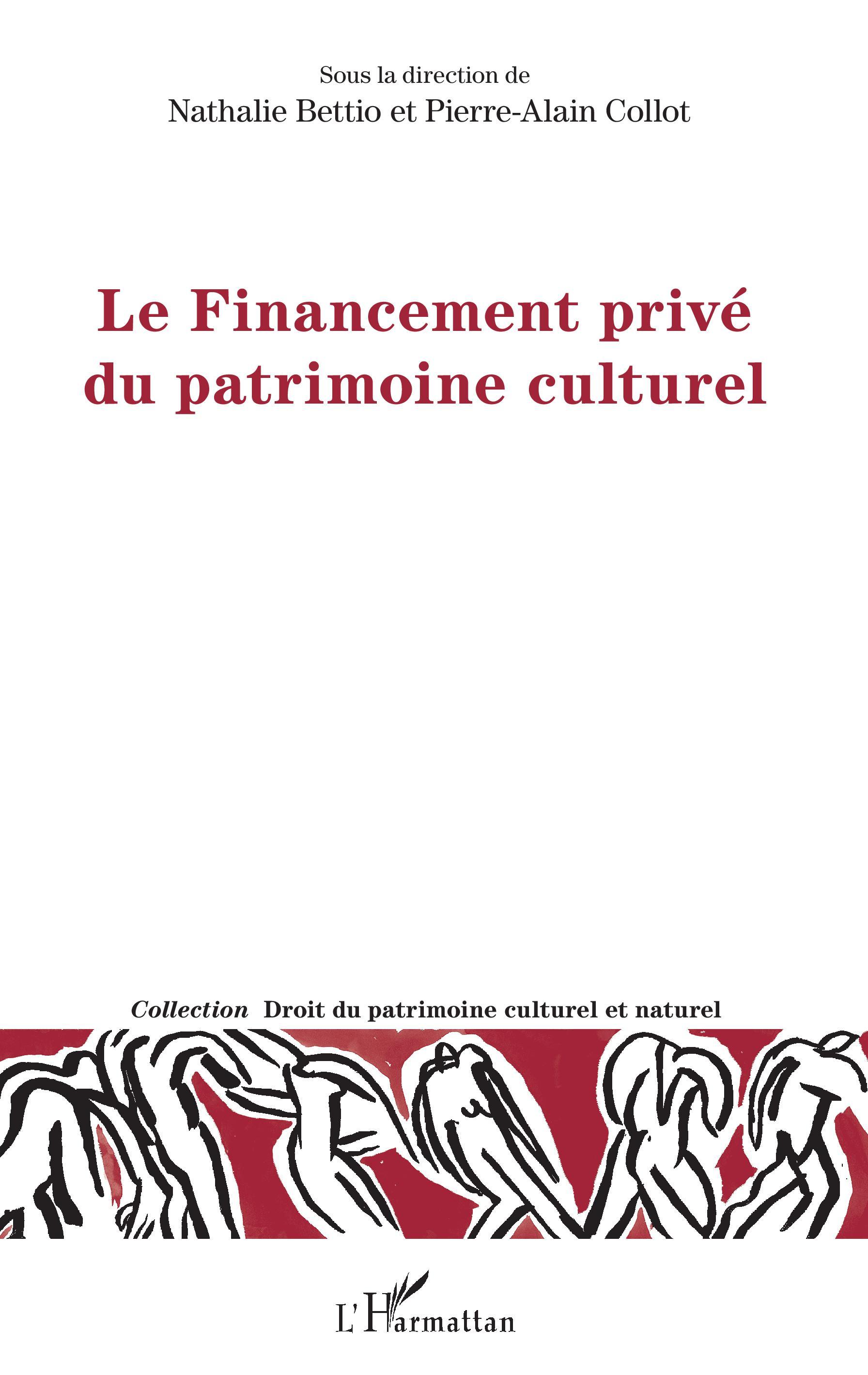 Le Financement privé du patrimoine culturel (9782343151588-front-cover)