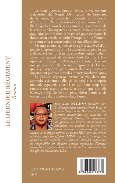 Le dernier régiment, Roman (9782343166759-back-cover)