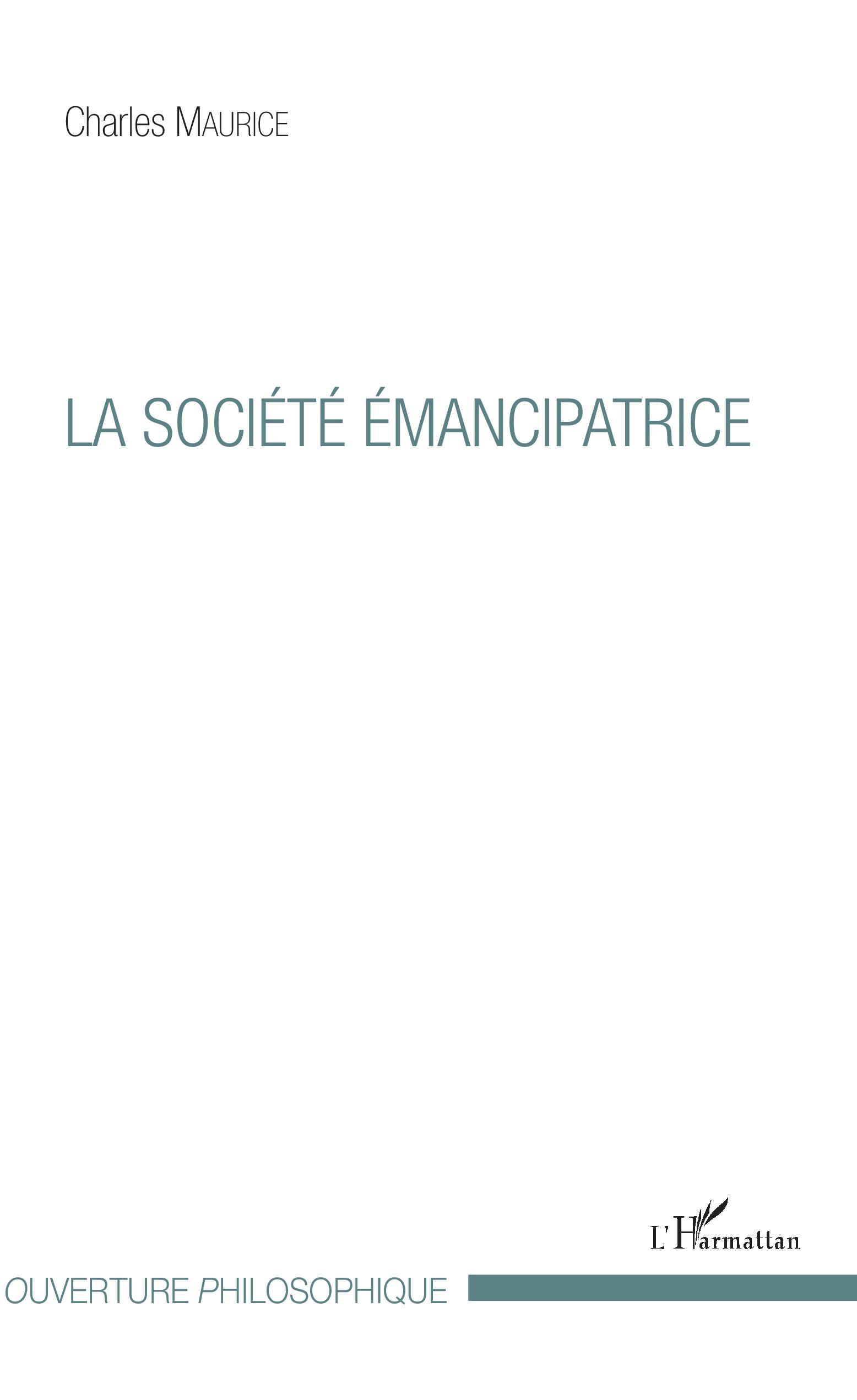 La société émancipatrice (9782343161501-front-cover)