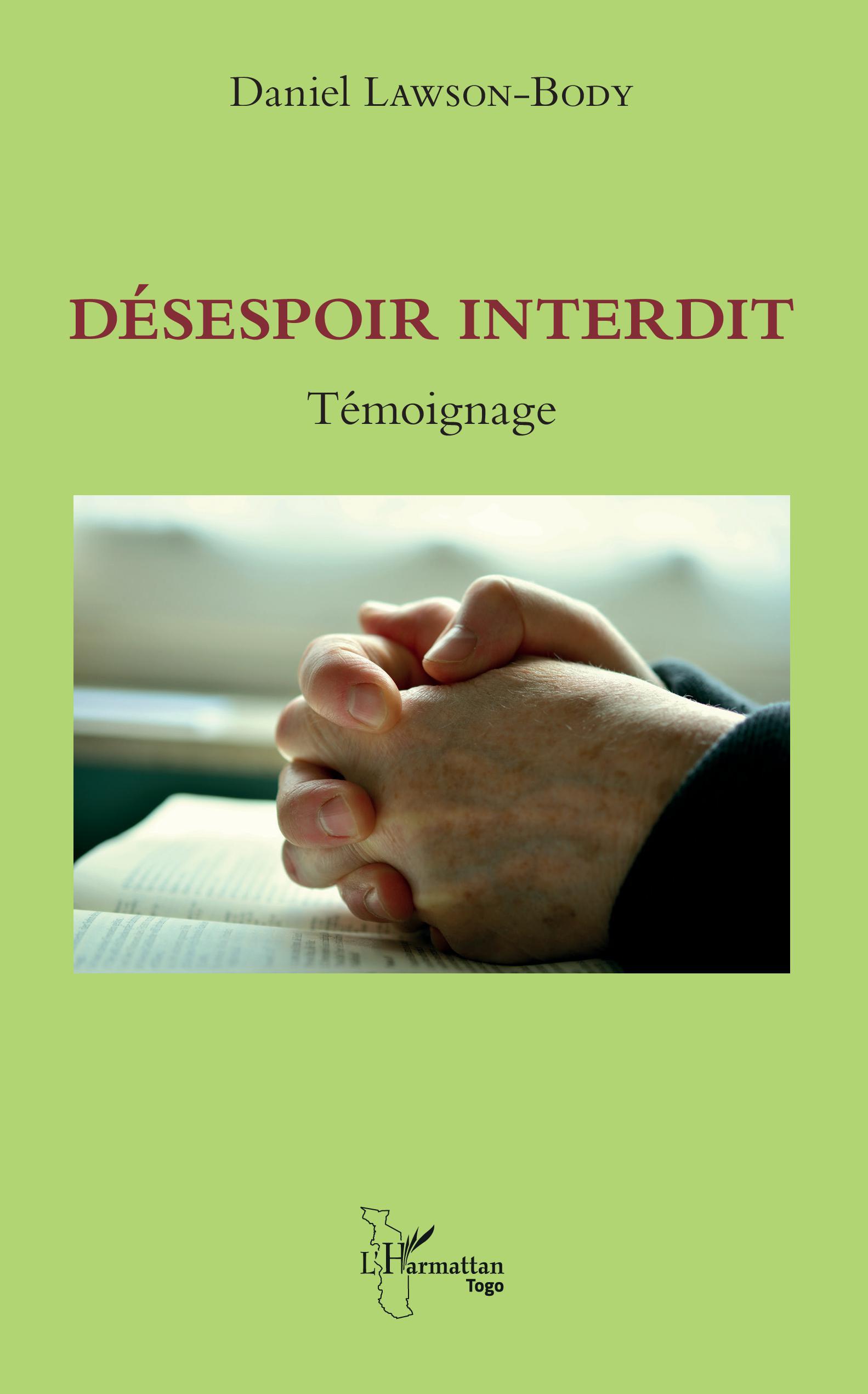 Désespoir interdit, Témoignage (9782343145723-front-cover)