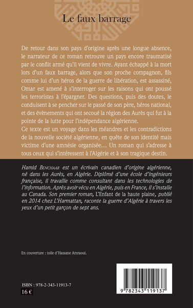 Le faux barrage, Roman (9782343119137-back-cover)