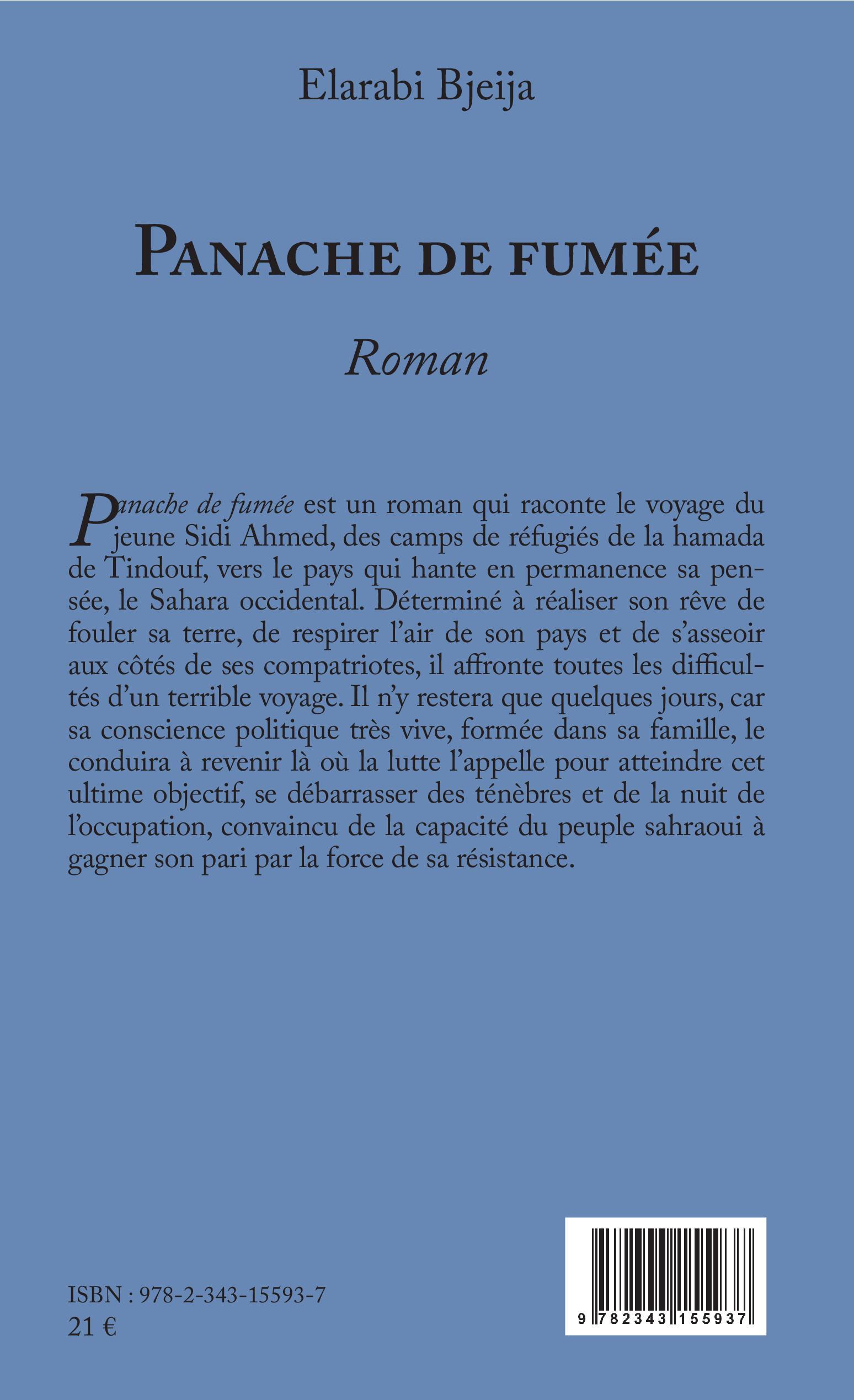 Panache de fumée (en arabe), Roman (9782343155937-front-cover)