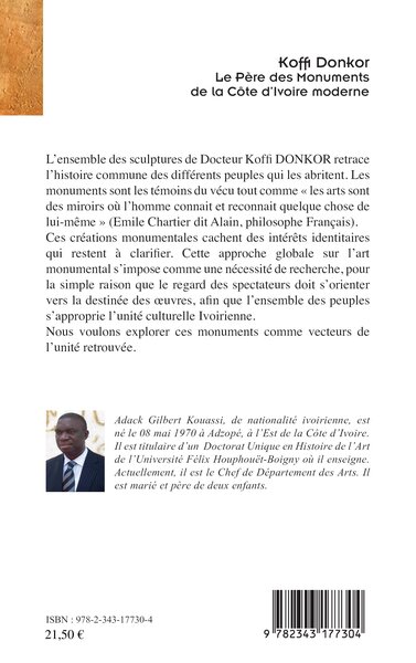 Koffi Donkor. Le Père des Monuments de la Côte d'Ivoire moderne (9782343177304-back-cover)