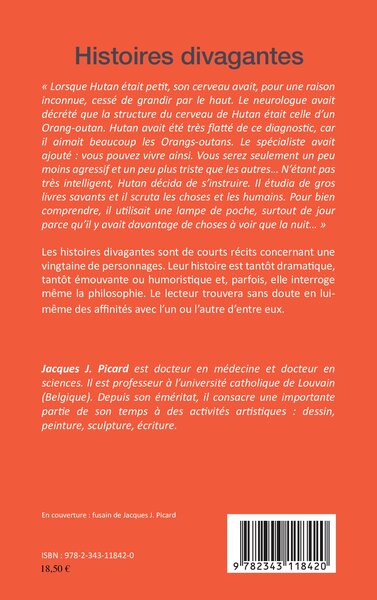 Histoires divagantes, Nouvelles (9782343118420-back-cover)
