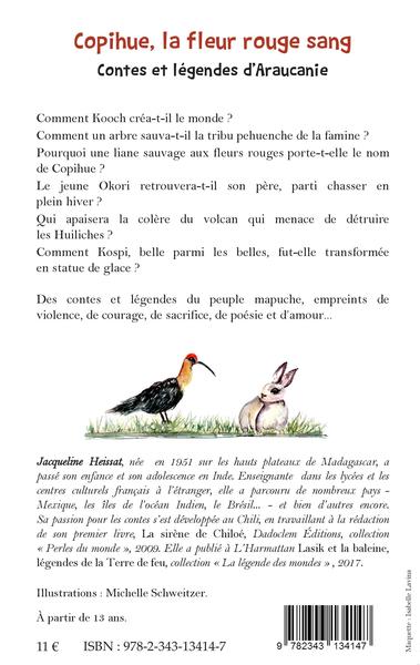 Copihue, la fleur rouge sang, Contes et légendes d'Araucanie (9782343134147-back-cover)