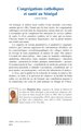 Congrégations catholiques et santé au Sénégal (1819-2018) (9782343160139-back-cover)
