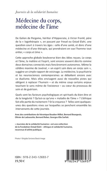 Médecine du corps, médecine de l'âme (9782343126937-back-cover)
