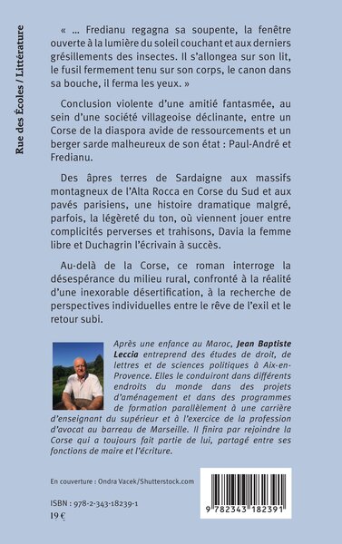 Fredianu le Sarde et le jardin de Plutarque (9782343182391-back-cover)