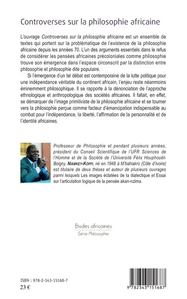 Controverses sur la philosophie africaine (9782343151687-back-cover)