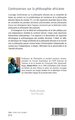 Controverses sur la philosophie africaine (9782343151687-back-cover)
