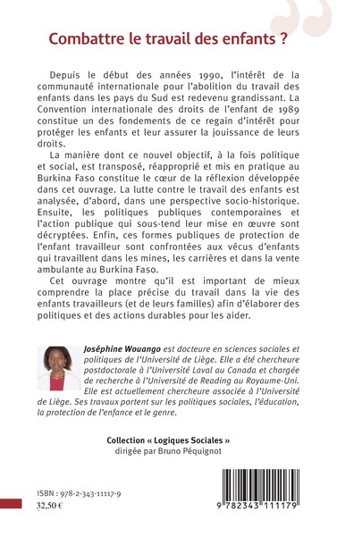 Combattre le travail des enfants ?, Politiques et acteurs d'une lutte controversée au Burkina Faso (9782343111179-back-cover)