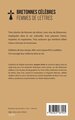 Bretonnes célèbres Femmes de lettres, Léocadie HERSENT-PENQUER, Clotilde BAUGUION-CARIOU, - Marie-Paule SALONNE (9782343187945-back-cover)
