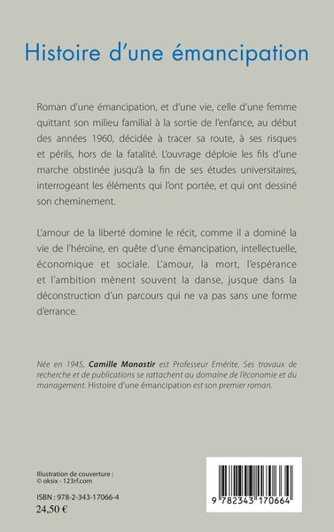 Histoire d'une émancipation, Roman (9782343170664-back-cover)