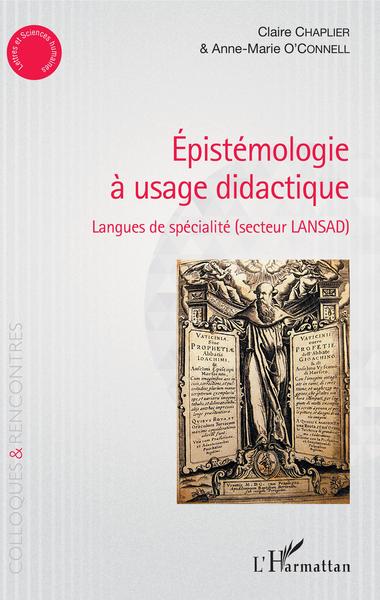 Epistémologie à usage didactique, Langue de spécialité (secteur LANSAD) (9782343173146-front-cover)