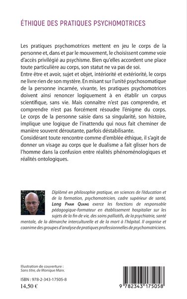 Ethique des pratiques psychomotrices, Eléments d'une philosophie du corps (9782343175058-back-cover)