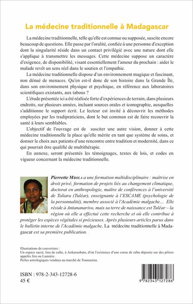 La médecine traditionnelle à Madagascar (9782343127286-back-cover)