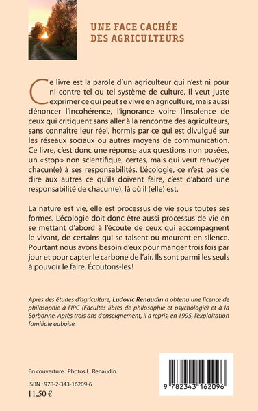 Une face cachée des agriculteurs, Quelques réponses aux questions non posées (9782343162096-back-cover)