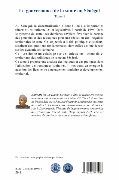 La gouvernance de la santé au Sénégal (tome 2) (9782343169088-back-cover)