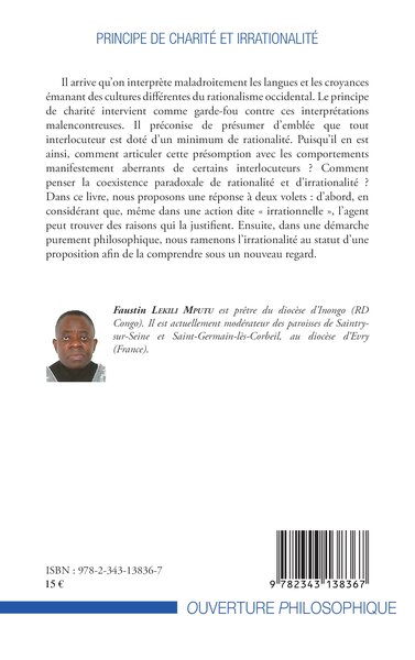 Principe de charité et irrationalité, Comprendre les actions et les croyances irrationnelles (9782343138367-back-cover)