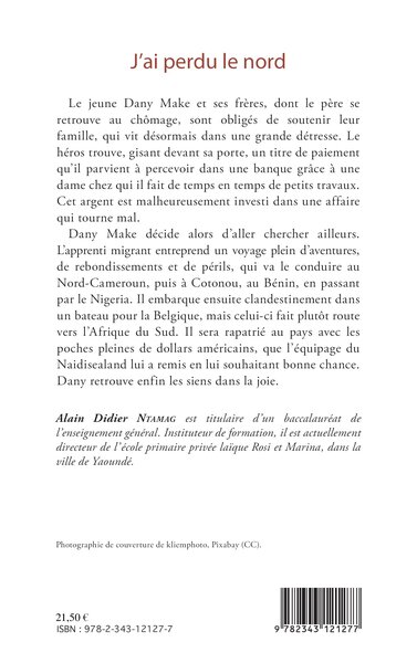 J'ai perdu le nord, Chronique d'un périple hasardeux (9782343121277-back-cover)