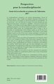Association Francophone Internationale de Recherche Scientifique en Éducation, Perspectives pour la transdisciplinarité, Année d (9782343133492-back-cover)
