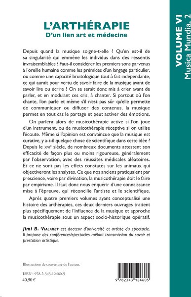 L'arthérapie d'un lien art et médecine (Volume 6), Musica Mundia, 2 (9782343124605-back-cover)