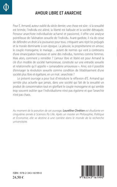 Amour libre et anarchie, La révolution sexuelle selon E. Armand (9782343161990-back-cover)