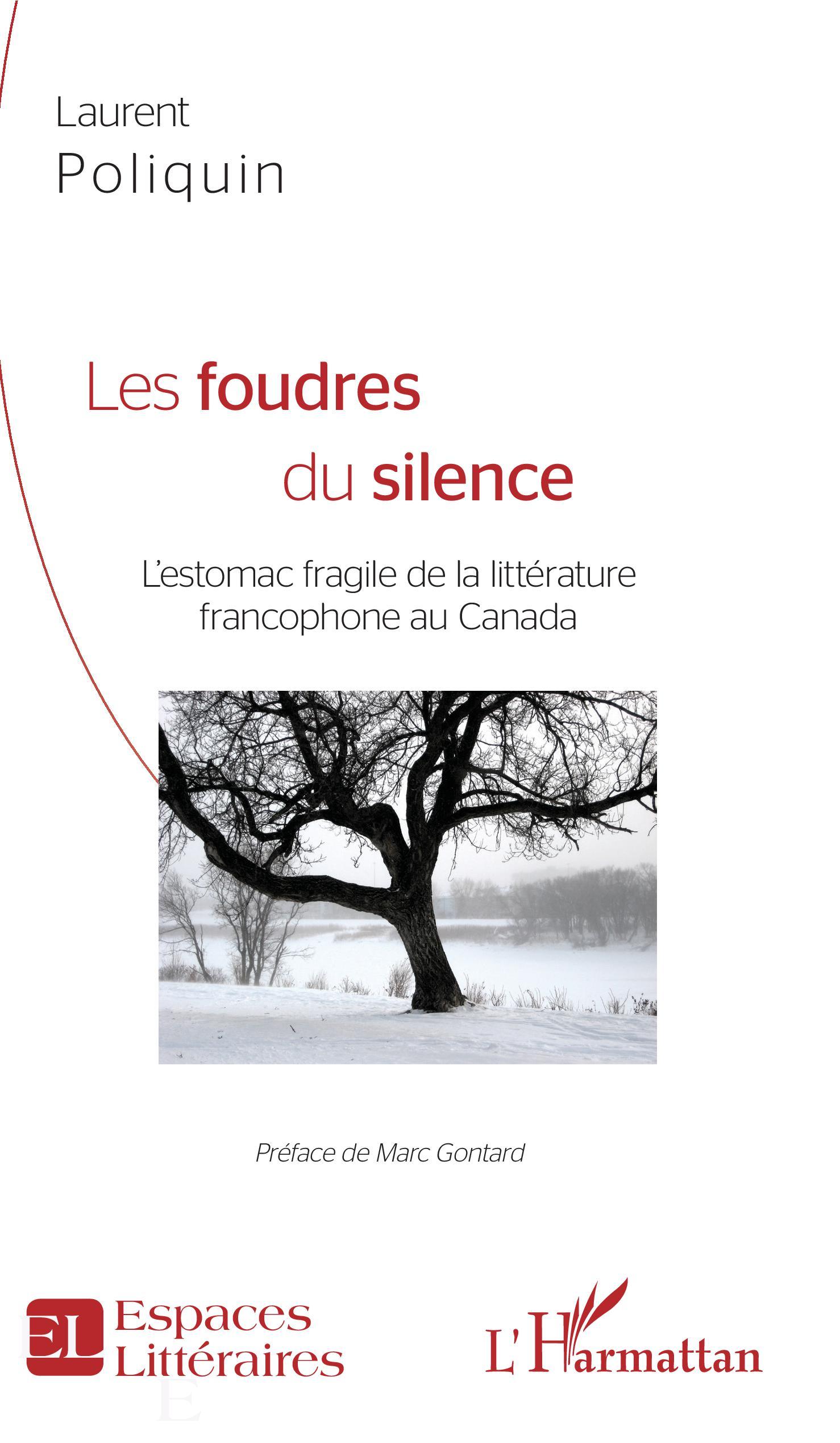 Les Foudres du silence, L'estomac fragile de la littérature francophone au Canada (9782343166490-front-cover)