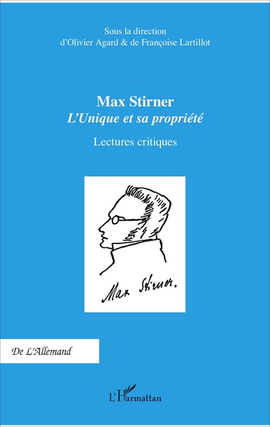 Max Stirner, L'Unique et sa propriété - Lectures critiques (9782343128009-front-cover)