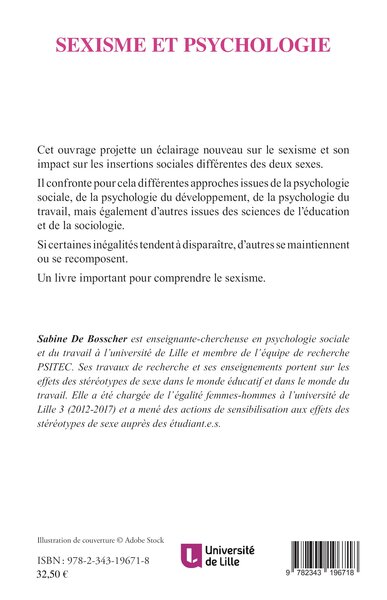 Sexisme et psychologie (9782343196718-back-cover)
