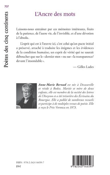 L'Ancre des mots (9782343144597-back-cover)