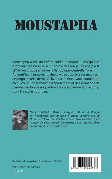 Moustapha, Conteur d'une guerre africaine - Roman (9782343145761-back-cover)