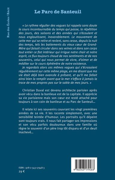 Le Parc de Santeuil (9782343179483-back-cover)