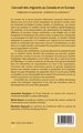 Revue française d'éducation comparée, L'accueil des migrants au Canada et en Europe, Intégration et autonomie : cohérence ou ant (9782343150093-back-cover)