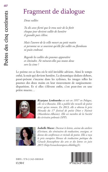 Fragment de dialogue, Bilingue polonais - français (9782343108100-back-cover)