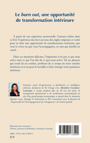 Le burn out, une opportunité de transformation intérieure (9782343178509-back-cover)