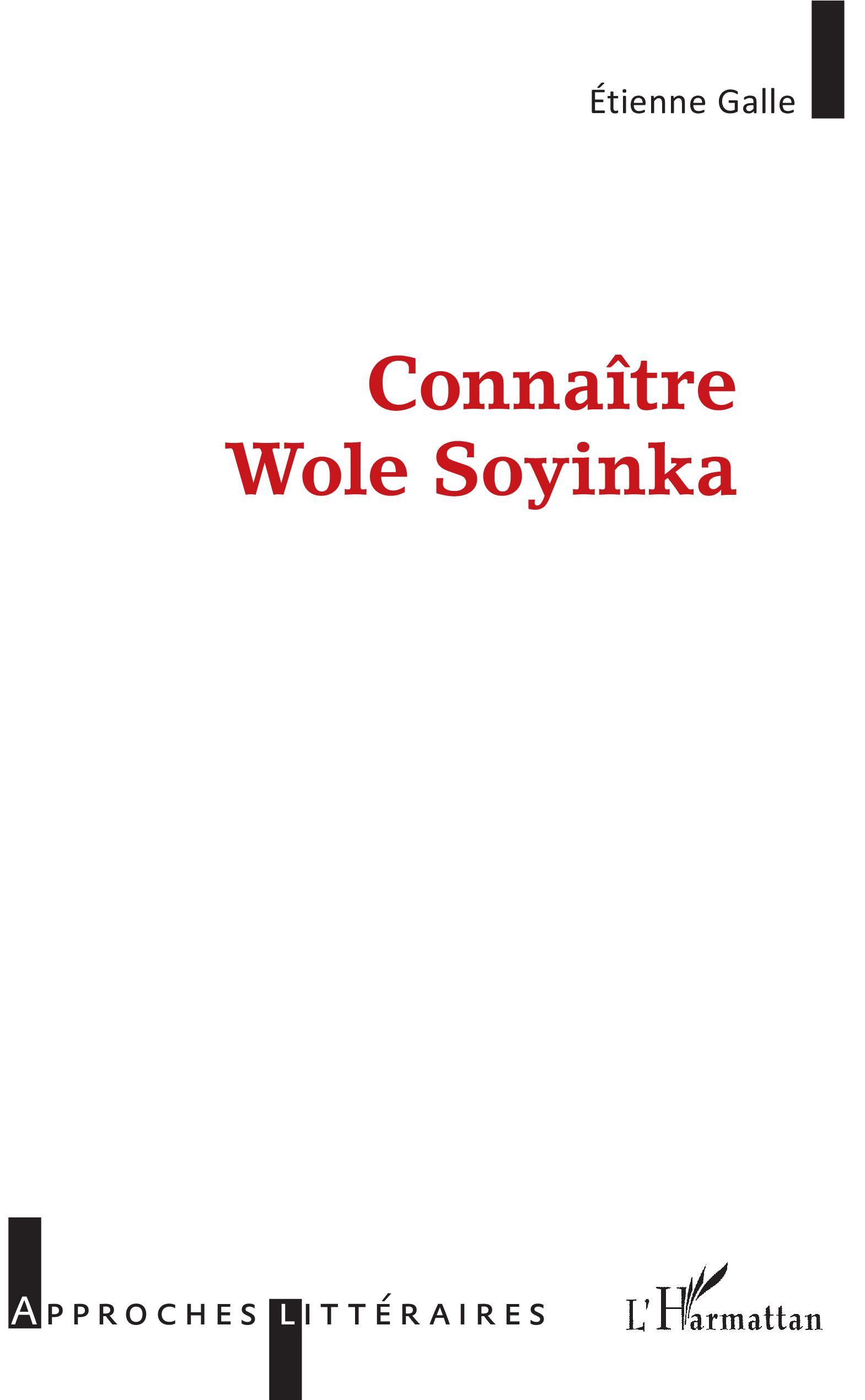 Connaître Wole Soyinka (9782343115122-front-cover)