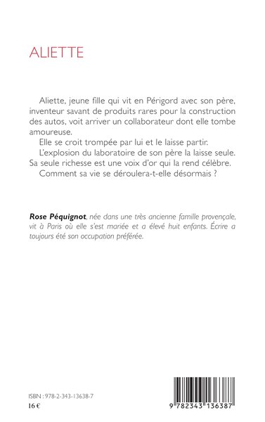 Aliette, Roman (9782343136387-back-cover)