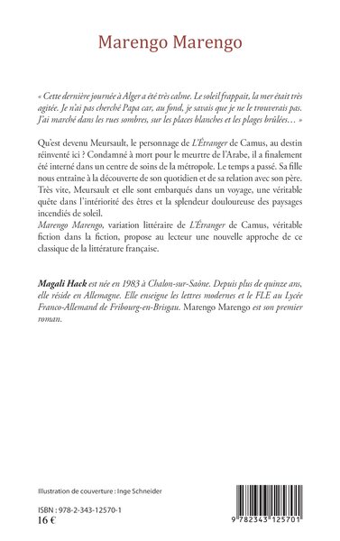 Marengo Marengo (9782343125701-back-cover)