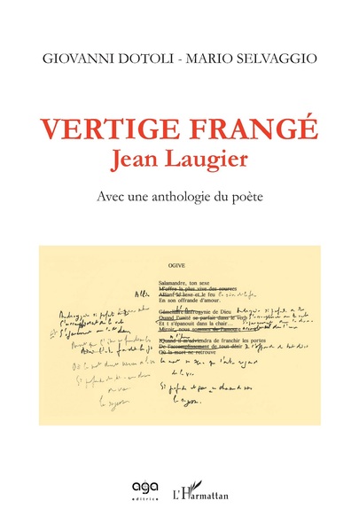 Vertige frangé - Jean Laugier, Avec une anthologie du poète (9782343161556-front-cover)