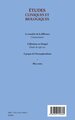 Etudes cliniques et biologiques, Psychopathologie en Afrique 3 (9782343140605-back-cover)