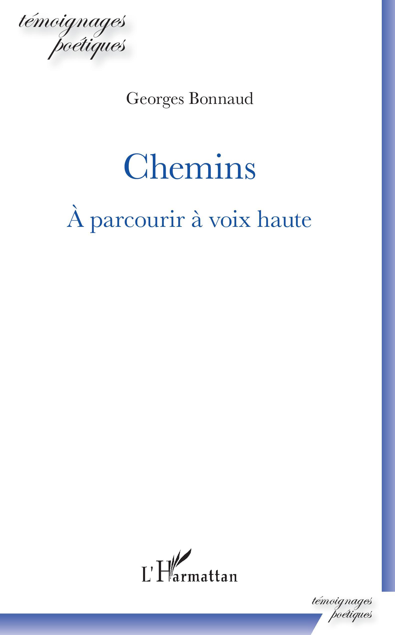 Chemins, À parcourir à voix haute (9782343179124-front-cover)