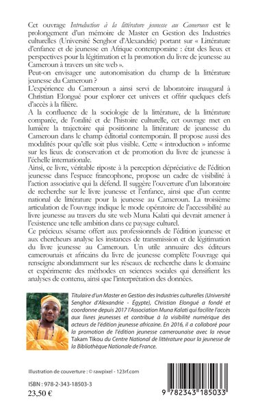 Introduction à la littérature jeunesse au Cameroun (9782343185033-back-cover)